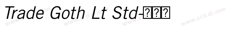 Trade Goth Lt Std字体转换